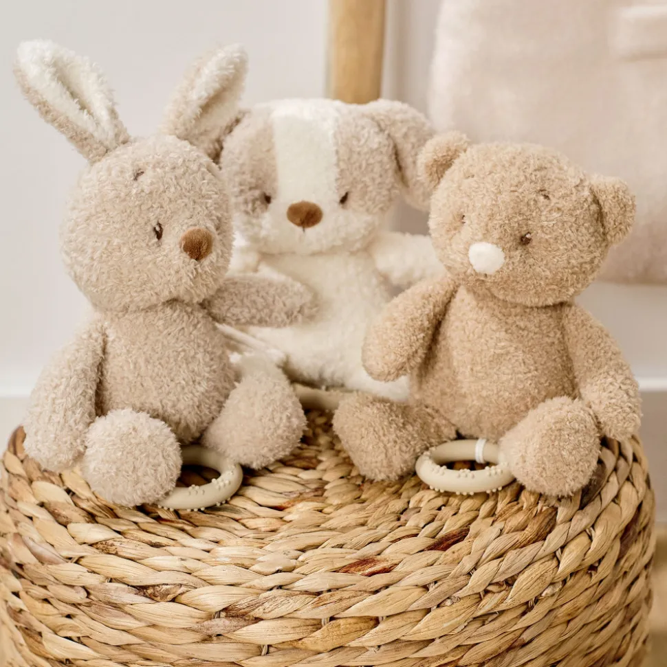 Peluche musical teddy bouclette ours caramel