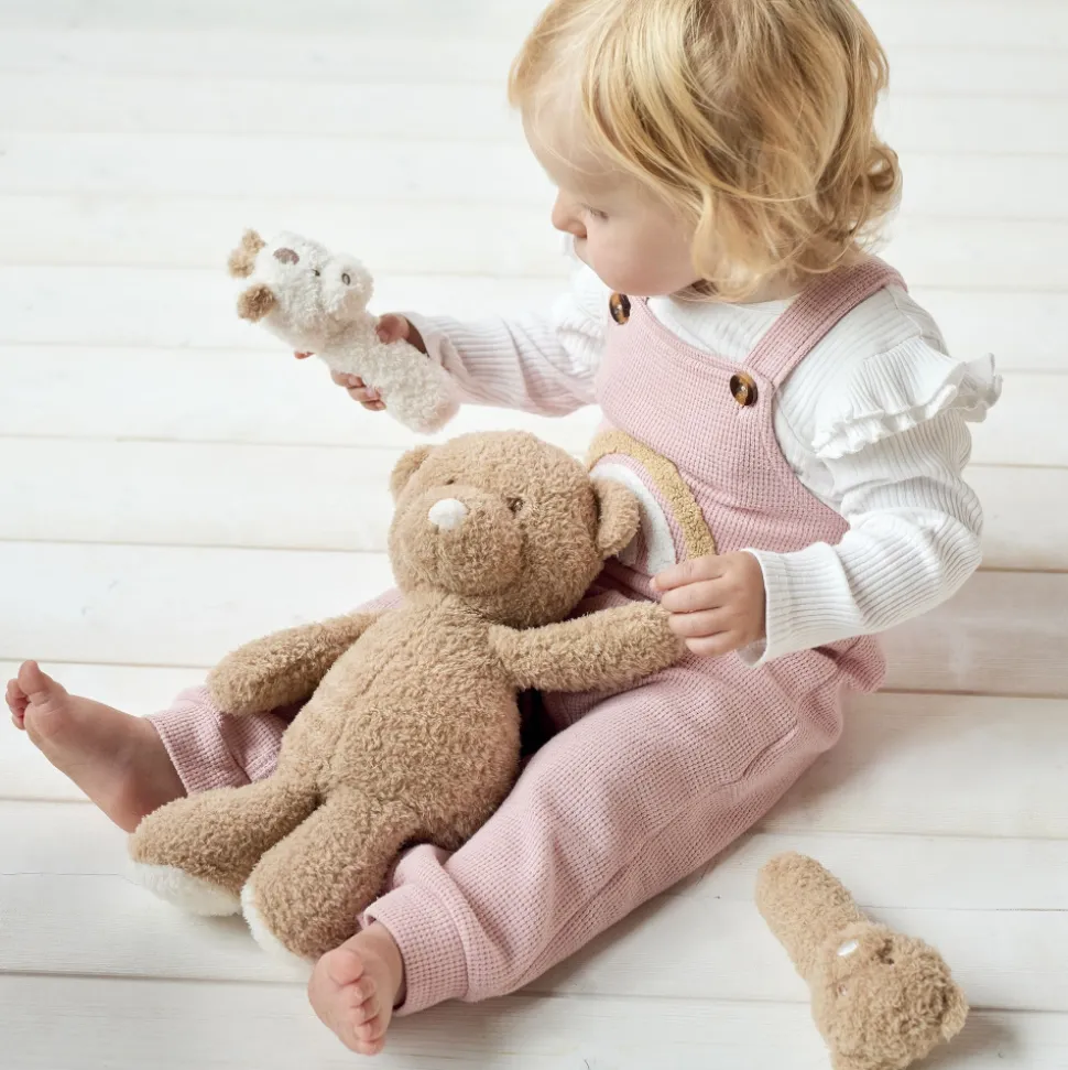 Peluche ours bouclette 30cm caramel teddy bouclette