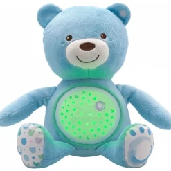 Peluche ourson projecteur first dream bleu