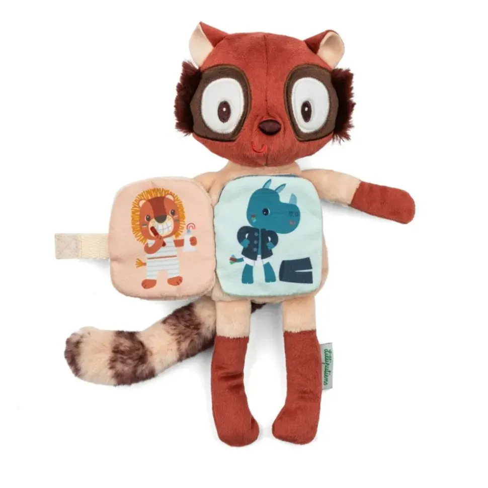 Peluche phosphorescente avec livre en tissu elvis
