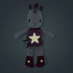 Peluche phosphorescente avec livre en tissu lena