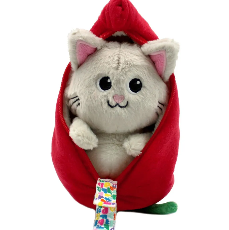 Peluche réversible flipetz chat & piment