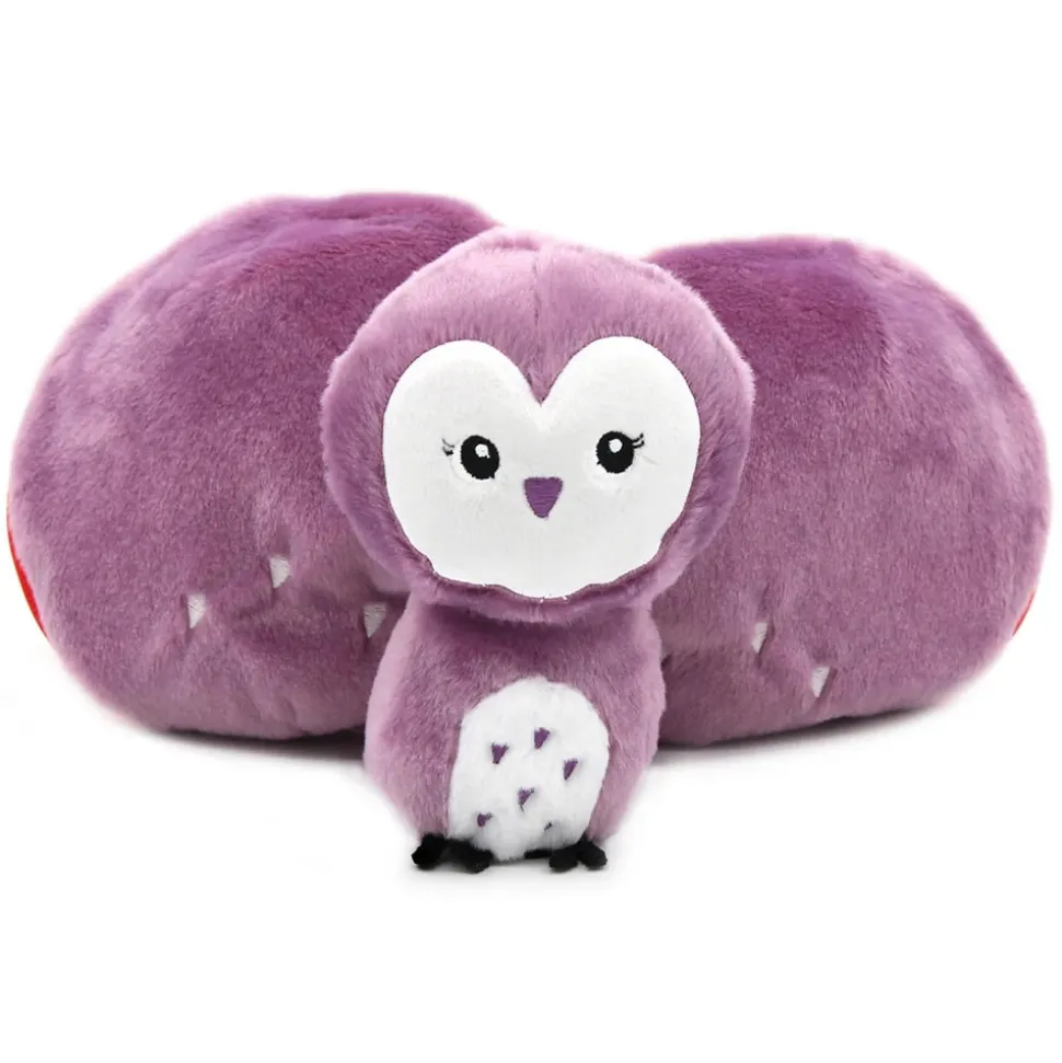 Peluche réversible flipetz chouette et fraise