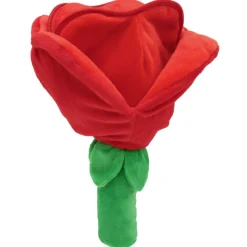 Peluche réversible flipetz coeur et fleur rouge coquelicot
