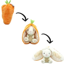 Peluche réversible flipetz lapin et carotte