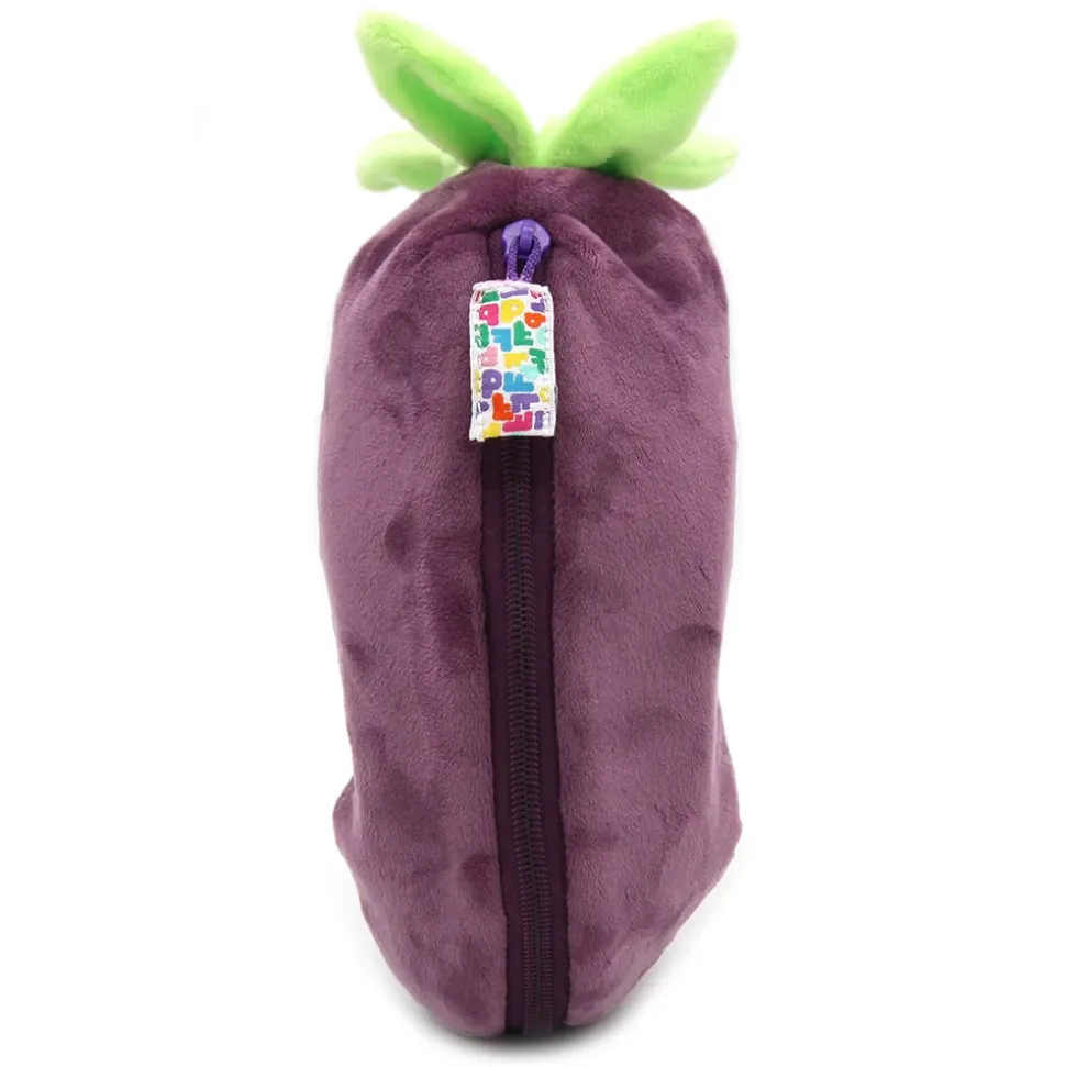 Peluche réversible flipetz éléphant et aubergine