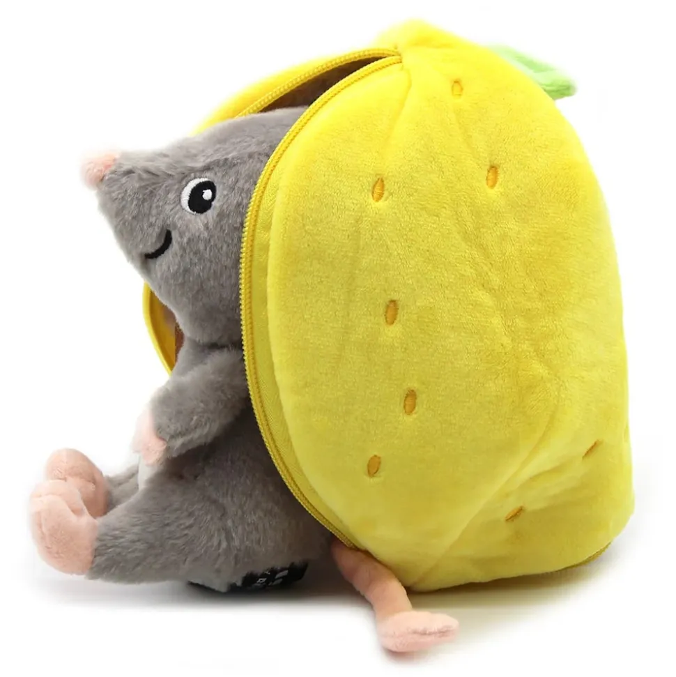Peluche réversible flipetz souris et citron