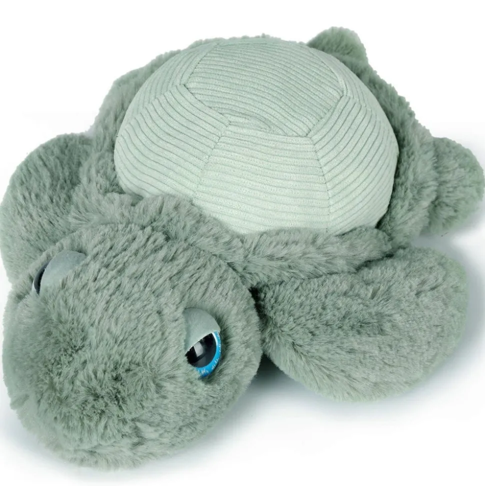 Peluche ultra douce tortue 33 cm - sauge