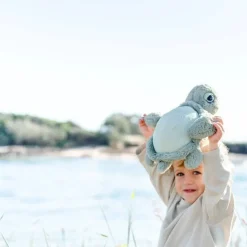 Peluche ultra douce tortue 33 cm - sauge