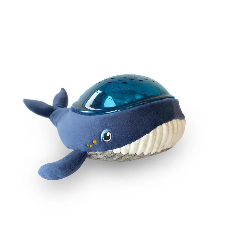Peluche veilleuse bébé projection effets aquatiques baleine aqua dream