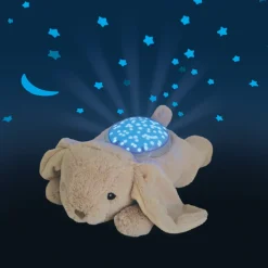 Peluche veilleuse bébé projection plafond twilight buddies lapin