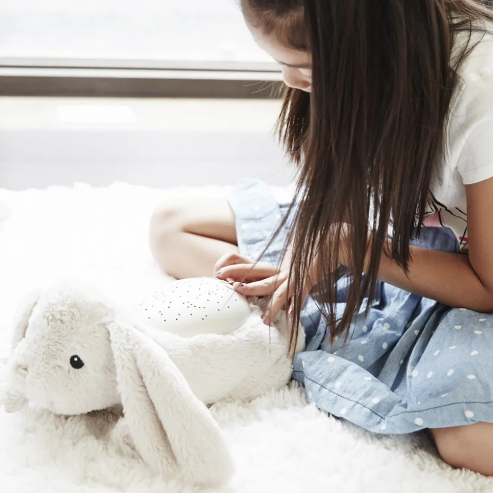 Peluche veilleuse bébé projection plafond twilight buddies lapin