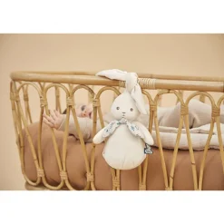 Peluche veilleuse nomade lapin crème