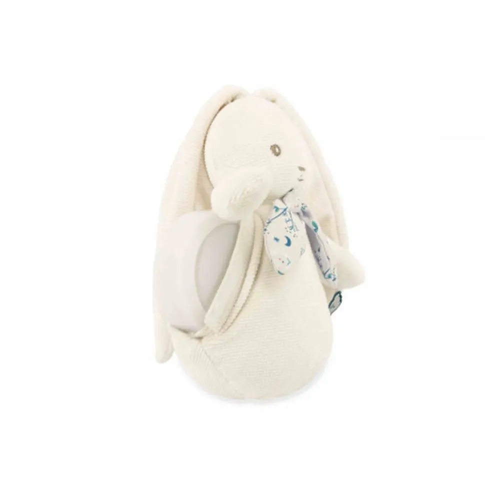 Peluche veilleuse nomade lapin crème