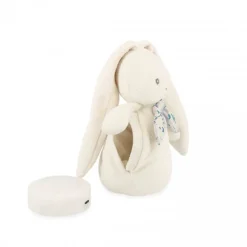 Peluche veilleuse nomade lapin crème