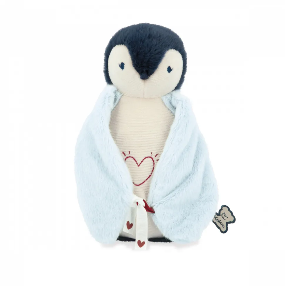 Peluche veilleuse pingouin bleu