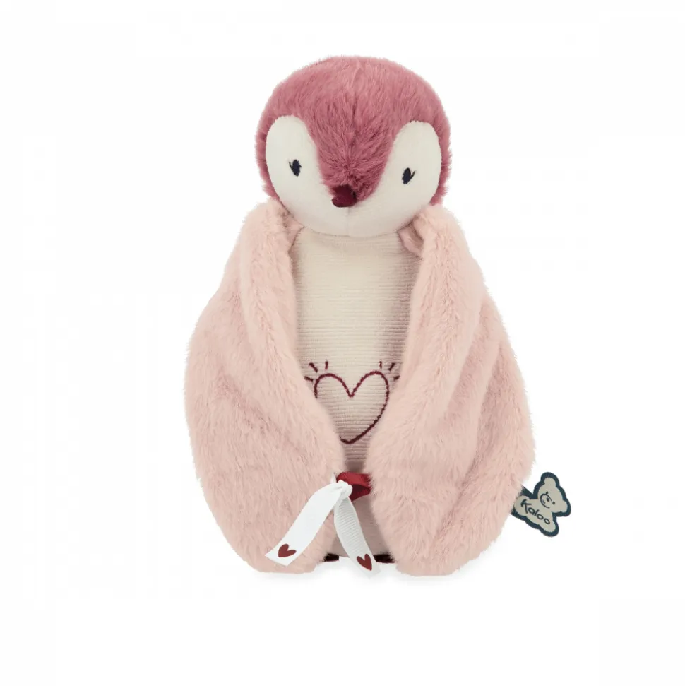 Peluche veilleuse pingouin rose
