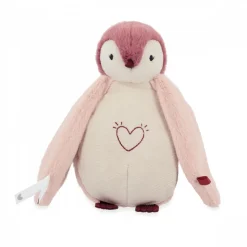 Peluche veilleuse pingouin rose