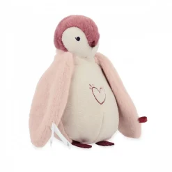Peluche veilleuse pingouin rose