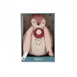 Peluche veilleuse pingouin rose