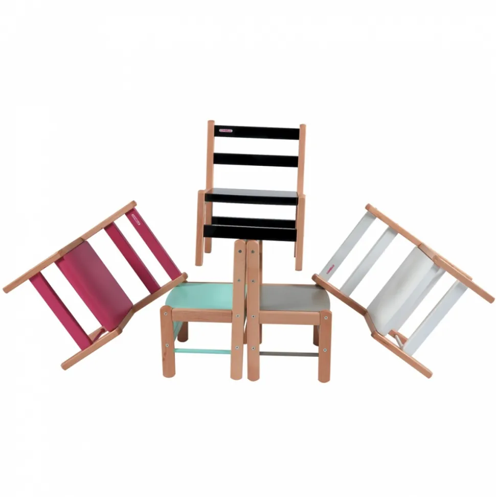 Petite chaise basse enfant louise hybride vert mint