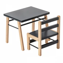 Petite chaise basse enfant louise anthracite