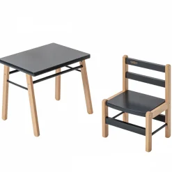 Petite chaise basse enfant louise anthracite