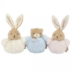 Petite peluche pompon lapin crème