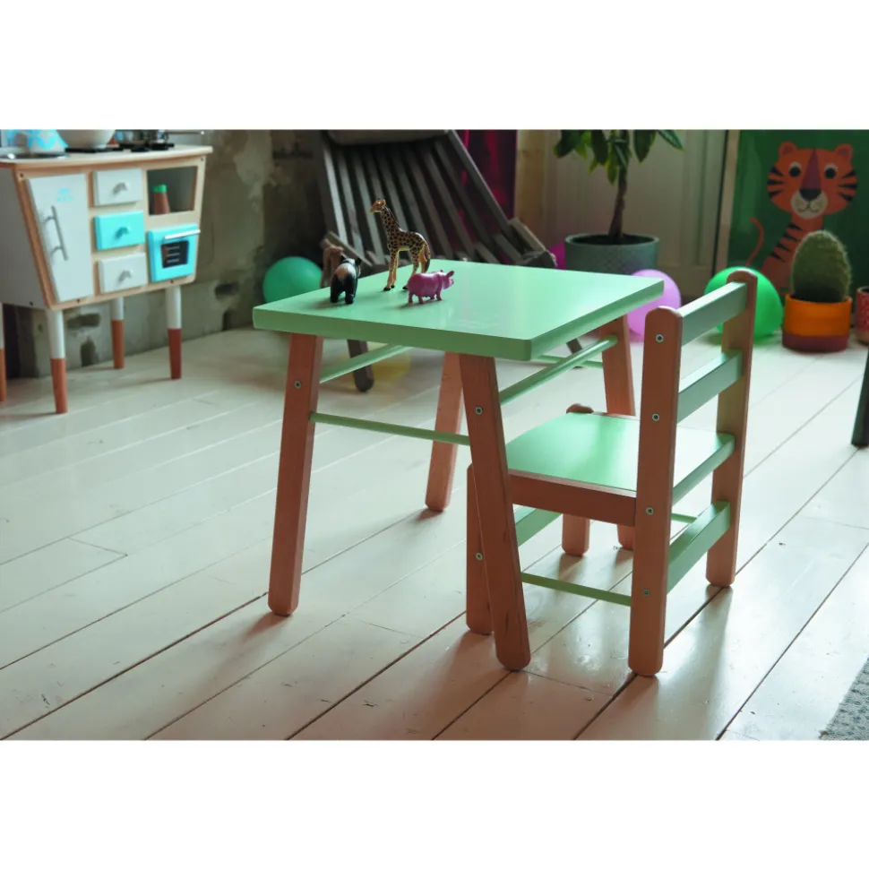 Petite table enfant gabriel hybride fuchsia