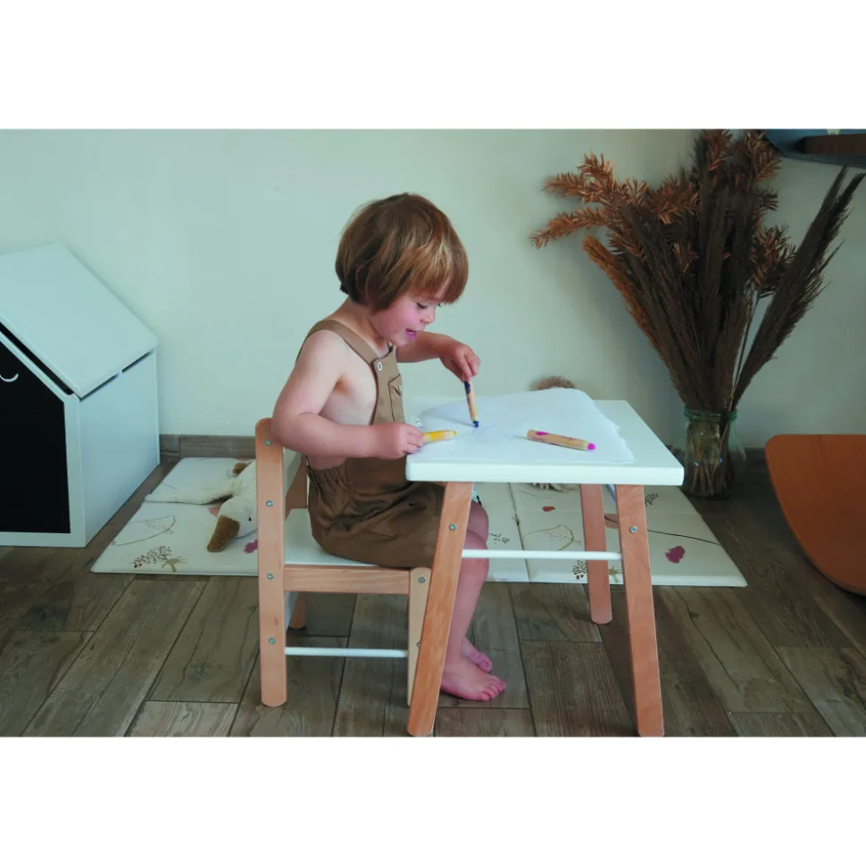 Petite table enfant gabriel hybride fuchsia
