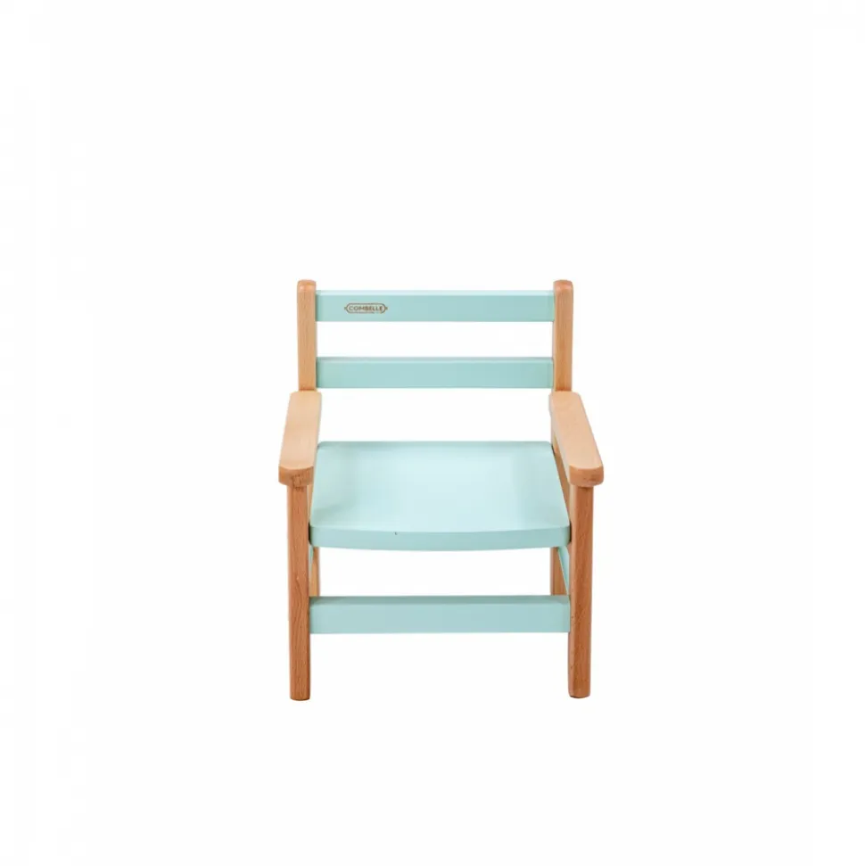 Petit fauteuil enfant avec accoudoirs juliette hybride vert mint
