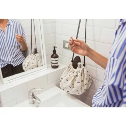 Petit sac à jouets / tapis de jeu 2 en 1 cerise doré