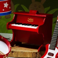 Piano en bois 18 touches rouge