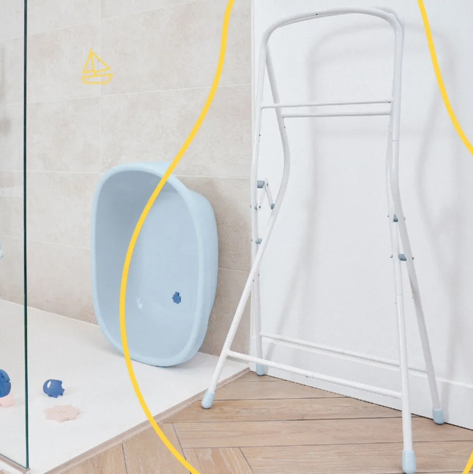 Pied de baignoire pliable + tuyau de vidange