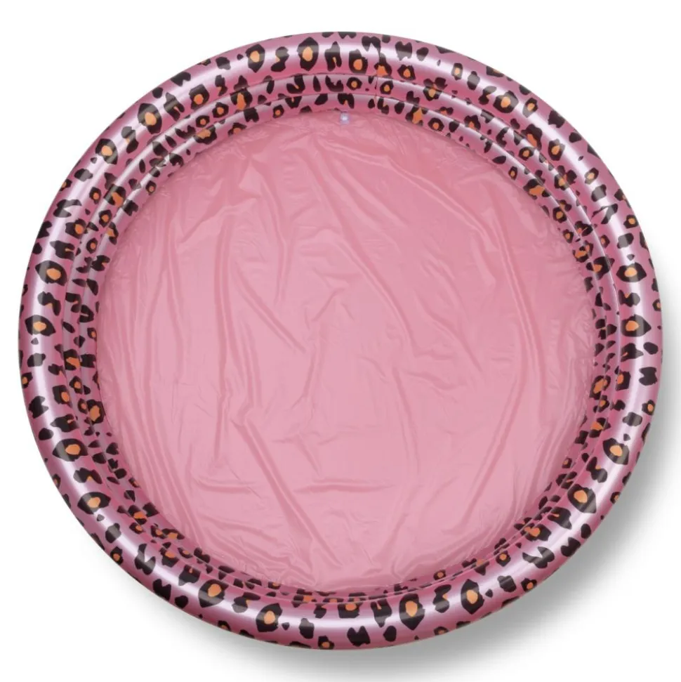 Piscine bébé ø 150 cm 3 anneaux léopard rose