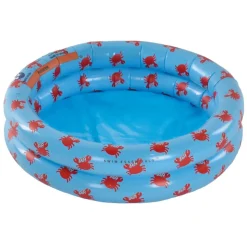 Piscine bébé ø 60 cm bleu crabe 2 anneaux