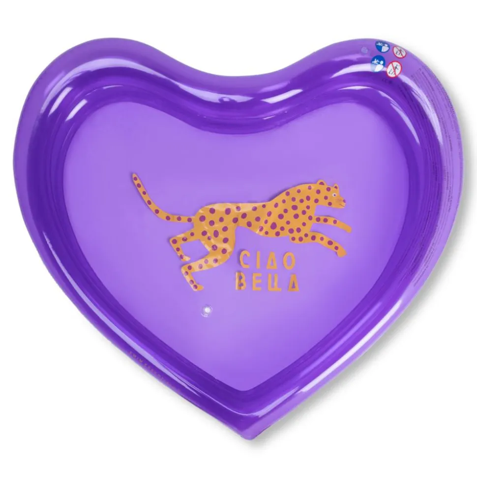 Piscine bébé ø 150 cm cœur violet 3 anneaux