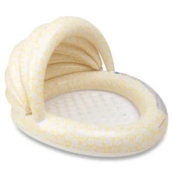 Piscine bébé ø 100 cm fleurs jaunes 2 anneaux