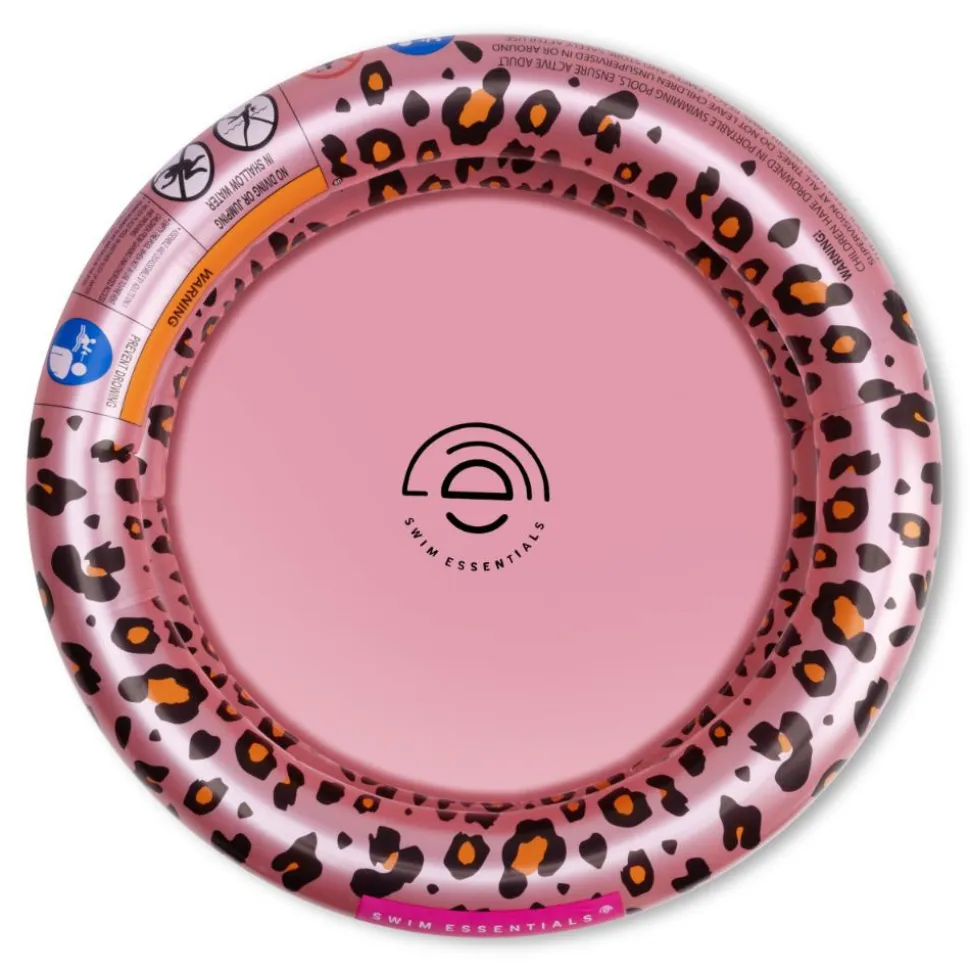 Piscine bébé ø 60 cm léopard rose dorée 2 anneaux