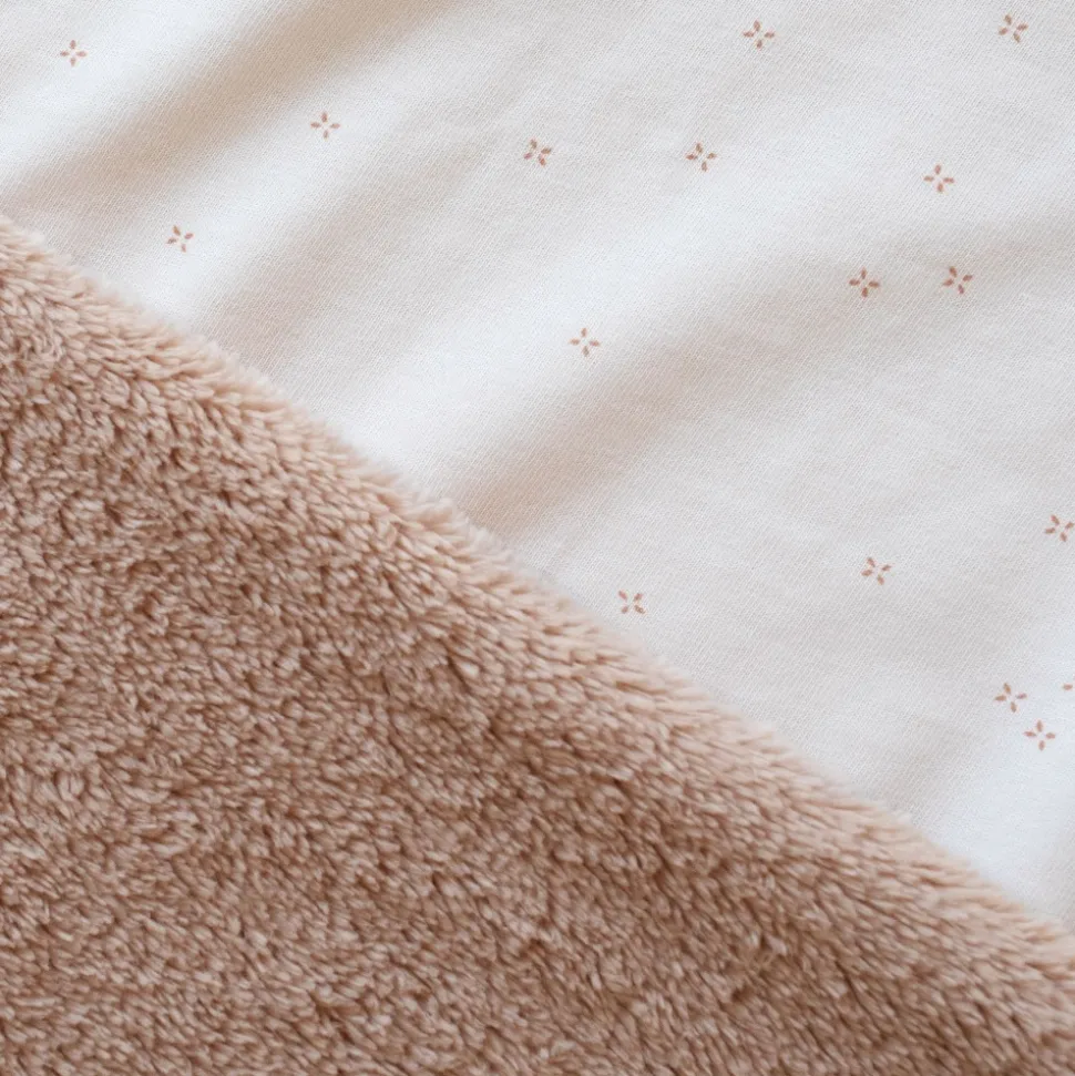 Plaid bébé beige naturel