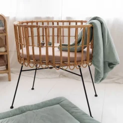 Plaid bébé vert sauge