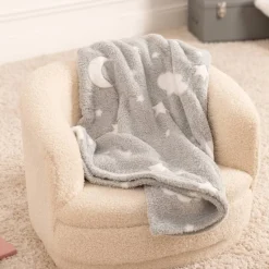 Plaid enfant gris souris