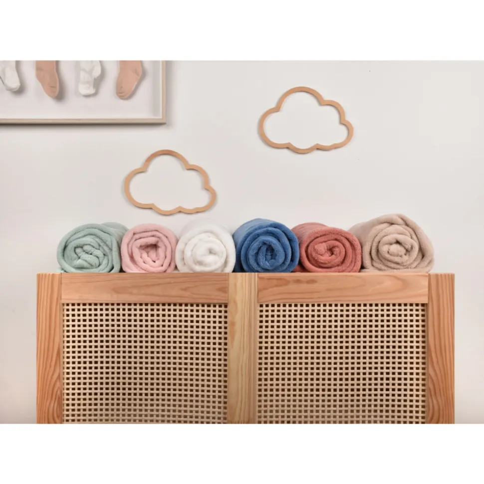 Plaid très doux pour bébé 70x100 cm rose