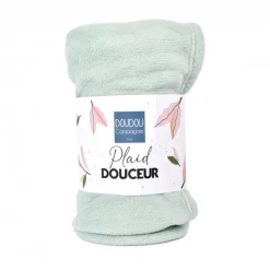 Plaid très doux pour bébé 70x100 cm vert amande