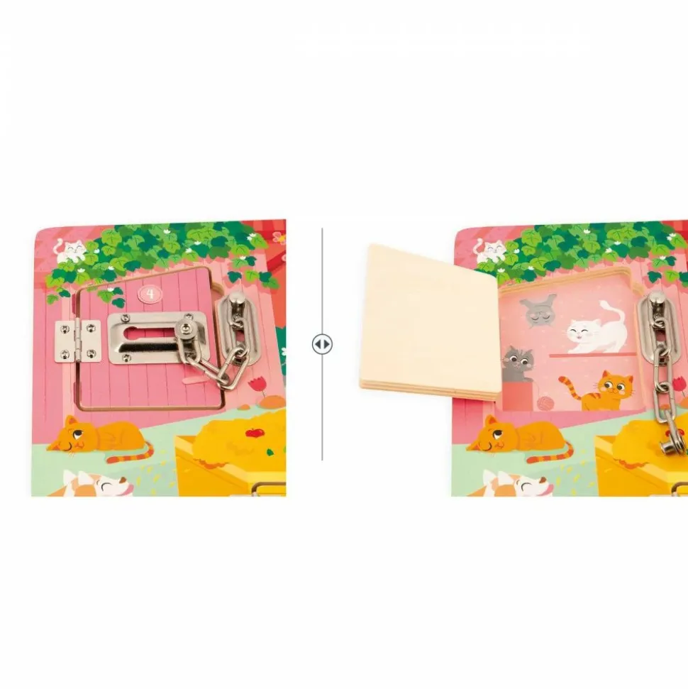 Planche à cadenas pour enfant la ferme