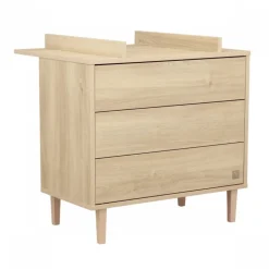 Plan à langer dessus intégrale pour commode paloma bois (3 tiroirs réf lt162)