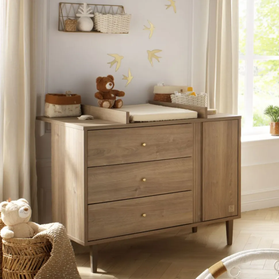 Plan à langer dessus intégrale pour commode mokka