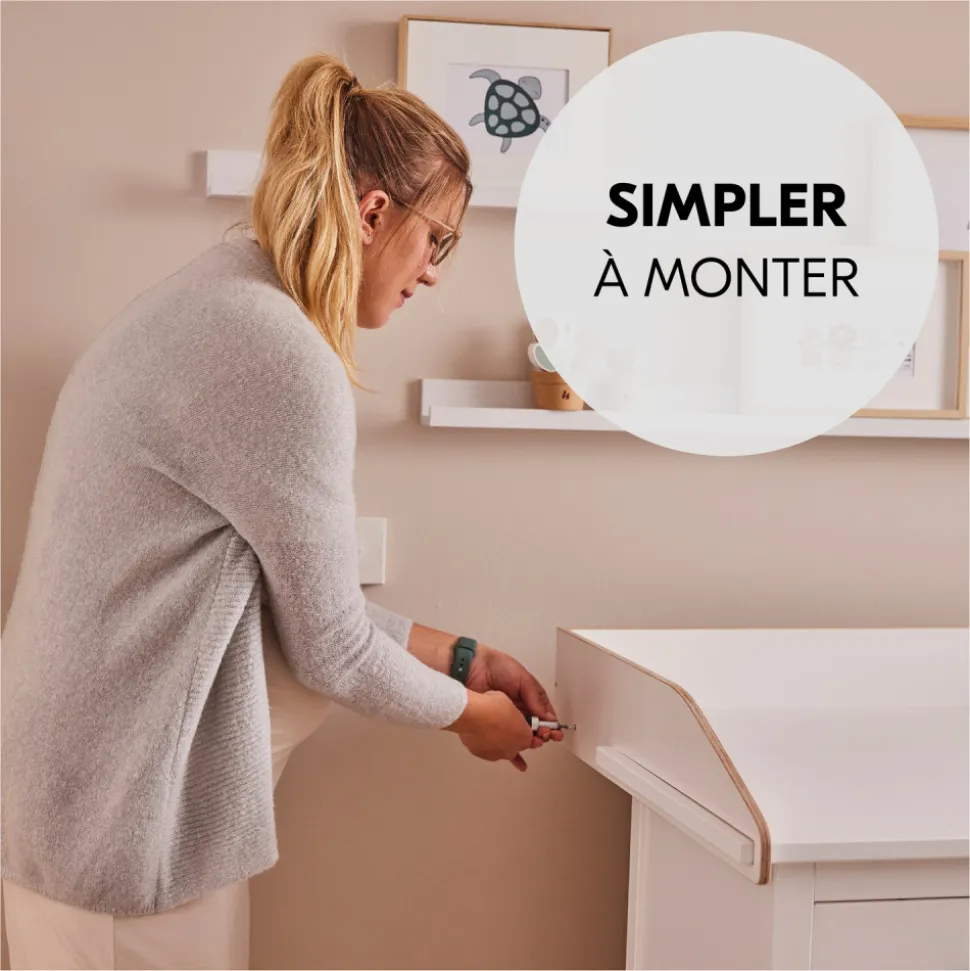 Plan à langer pour commode combine n change