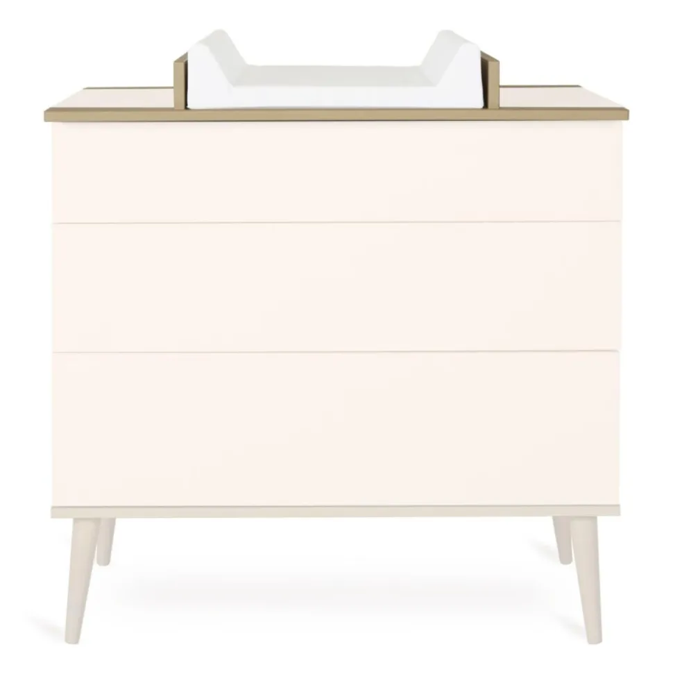 Plan à langer pour commode flow argile et oak