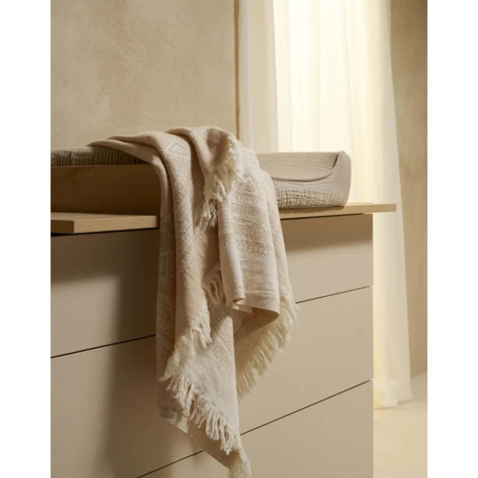 Plan à langer pour commode flow argile et oak